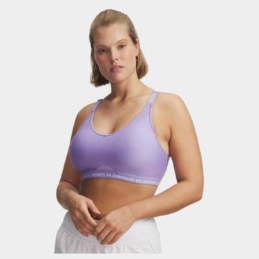 Imagem de Top Ua Crossback Low Moda Fitness Esportivo Lilás M-Feminino
