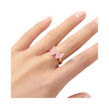 Imagem de Anel Giratório Ajustável Borboleta Margarida Para Mulheres, Anel Anti-