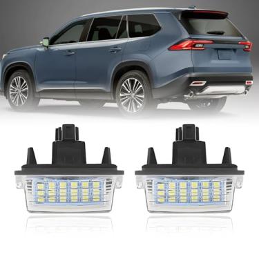 Imagem de Conjunto de luzes de placa de licença LED compatível com Toyota Camry 2012-2017, Toyota Highlander 2014-2018, Toyota Avalon 2013-2018, Toyota Prius C 2012-2018, Toyota Yaris 2012-2018