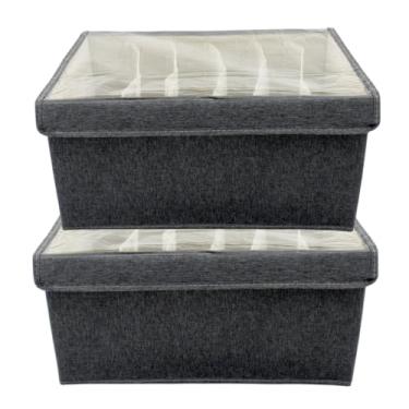 Imagem de Cesto Organizador com Tampa e Divisórias – 6 Compartimentos, 22L - Design Moderno e Alta Durabilidade (2)