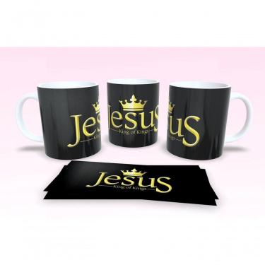 Imagem de Caneca De Porcelana 325ml Decorada Frases Religiosas Estampa 56