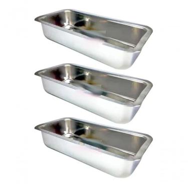 Imagem de Kit 3 Formas Assadeira Pão Caseiro Gelo E Bolo Inglês N°3