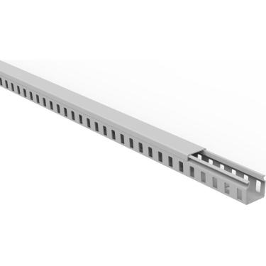 Imagem de Canaleta Para Painel Tramontina Semiaberta Cinza 30x30x2000 Mm