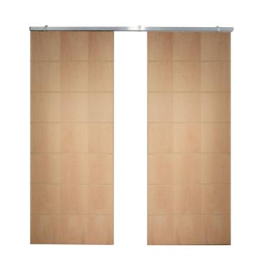 Imagem de Porta Dupla de Correr P/ Verniz Frisada F09 - 210x160