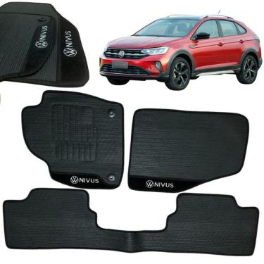 Imagem de Kit Tapete Emborrachado Vw Nivus 2020 Em Diante 3 Peças