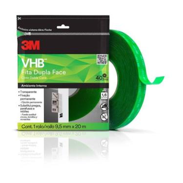 Imagem de FITA VHB 4910 DUPLAFACE TRANSP 9,5mmX20m FLOWPACK 3M
