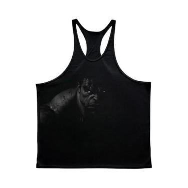 Imagem de Camiseta Sem Mangas Masculina De Verão Com Decote Baixo E Gráficos Do 