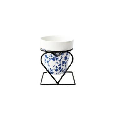 Imagem de Vaso decorativo em ceramica com suporte 8x10cm - QUERO PRESENTEAR, C