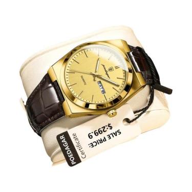 Imagem de Relógio De Pulso Masculino POEDAGAR De Quartzo, Luminoso, À Prova D'ág