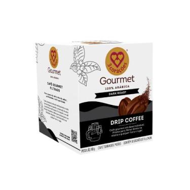 Imagem de Café 3 Corações Dark Roast Drip Coffee 10 unidades