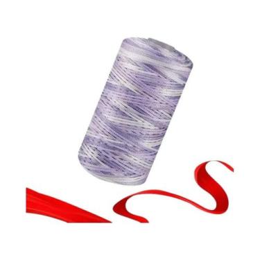 Imagem de Fio De Crochê De Algodão Fino Colorido De 1,5mm 100g Para Tricô Manual