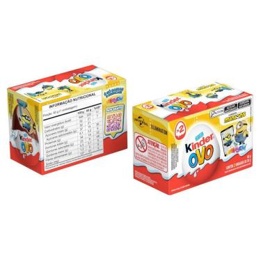 Imagem de Kinder Ovo Minions Chocolate ao Leite 2 Unidades 40g Surpresa