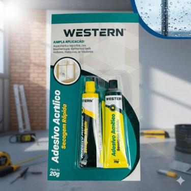 Imagem de Kit 6 Cola Adesivo Acrílico Western 20g Secagem Rápida