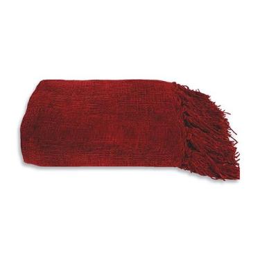Imagem de Manta P/ Sofá - Boras Chenille - 2 Lugares - 1,70m x 1,25m - Vermelho 
