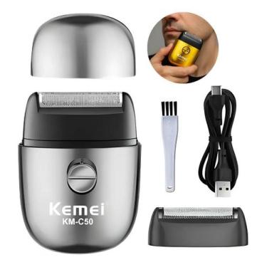 Imagem de Barbeador Kemei Shaver, Barbaeador Km-C50 Dourado-Escuro 127