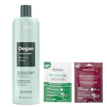 Imagem de Shampoo Degan Limpeza Profunda Detox Vegano Prohall 1L