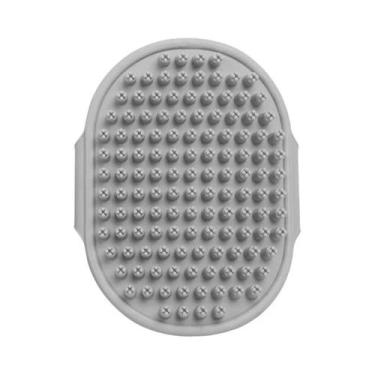 Imagem de Escova De Banho Para Cães E Gatos Com Cabo Ajustável, Cerdas De Borrac