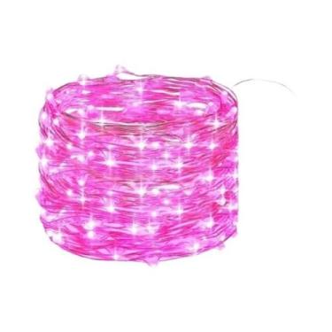 Imagem de Luzes De Fada LED Amarelas Quentes, Luzes De Cordão Alimentadas Por US