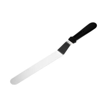 Imagem de Espatula de Confeiteiro Inox Curvada Alisar Massas 25cm Weck