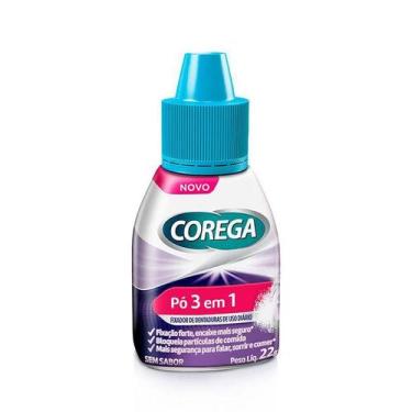 Imagem de Pó Fixador de Dentadura Corega 3 em 1 Sem Sabor 22g