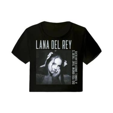 Imagem de Camiseta Vintage Feminina Harajuku De Manga Curta, Lana Del Rey Ldr, G