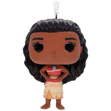 Imagem de Enfeite de Natal Hallmark Disney Princesa Moana Funko POP! em Resina Multicolorido, 7,73x5,59x4,45 cm