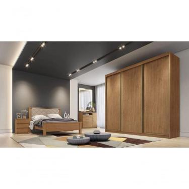 Imagem de Guarda Roupa Casal 3 Portas 6 Gavetas - Arezzo Plus-cumaru - Móveis Horizonte