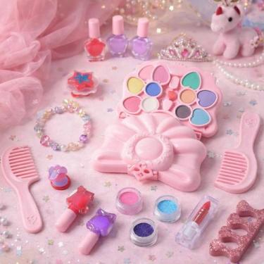 Imagem de Kit Maquiagem Infantil Fundo do Mar Maquiagem Criança Kit Beleza Infan