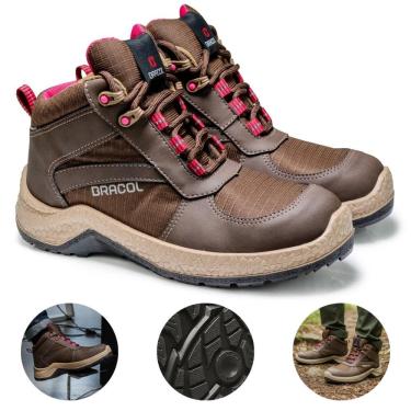 Imagem de Bota Botina de Segurança Bico Plástico Cano Alto CA 42307 Ella Jade Bracol