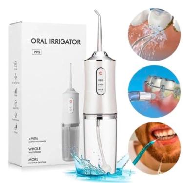 Imagem de Irrigador Bucal Recarregável Pulse Limpeza Dental Lingua - Home Goods