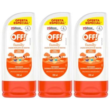 Imagem de Kit 3 Repelente Family Loção 200ml - Off!