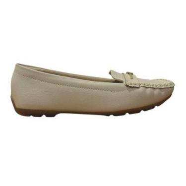 Imagem de Mocassim Casual Enfeite Feminino Modare 7035.655 Creme-Feminino