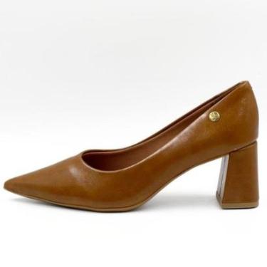 Imagem de Sapato Vizzano em Verniz Bico Fino Salto Bloco Feminino-Feminino