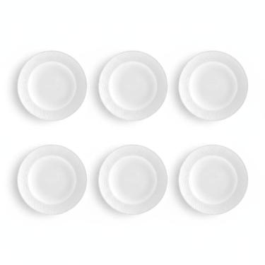 Imagem de Kit 06 Prato Fundo Sopa Linha Relevo Dunas Germer Porcelanas