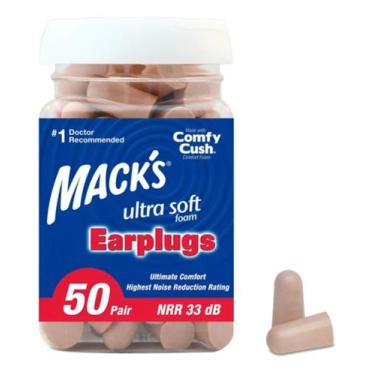 Imagem de Protetor Auricular Macks Ultra Soft Foam Earplugs Bege 32dB Espuma 50 