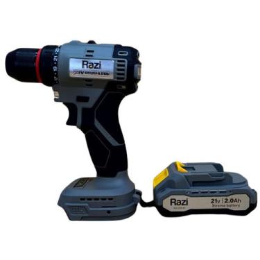 Imagem de Furadeira Parafusadeira Razi 21V Brushless 40Nm CKit Completo 2 Veloci