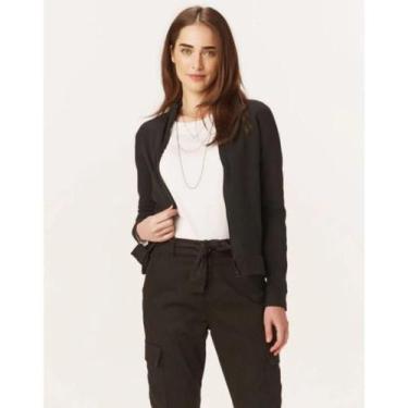 Imagem de Jaqueta Moletom Stretch Feminina Malwee Ref. 26298, Preto, G