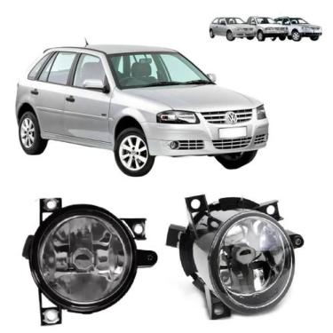 Imagem de Par farol milha volkswagen gol g4 saveiro parati polo fox - BIBAS
