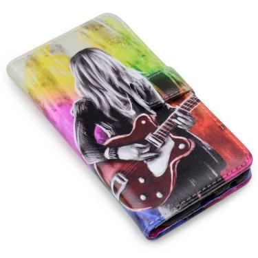 Imagem de Capa carteira estampada guitarrista para samsung a53 5g a536 - CELLWAY
