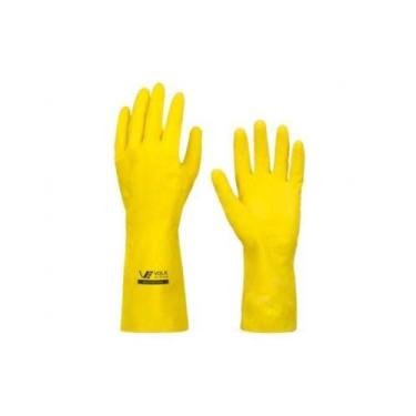 Imagem de Luva Multiuso Látex Standard 9 (g) com Látex Flexível e Algodão Flocad