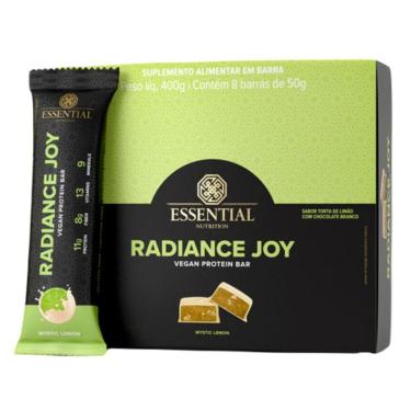 Imagem de Radiance Joy Barra Proteina Vegana 8 unid 50g 400g Essential-Unissex