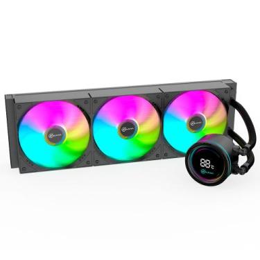 Imagem de Water cooler kalkan alpha 360mm argb tela digital amd/intel preto klk0