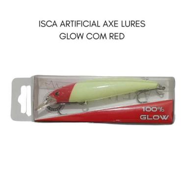 Imagem de Isca Artificial Axe Lures com efeito sonoro 11m 14g Glow com Red - Pes