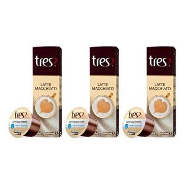 Imagem de Kit 20x Cápsulas Café com Leite Latte Macchiato 3 Três Corações Cremos