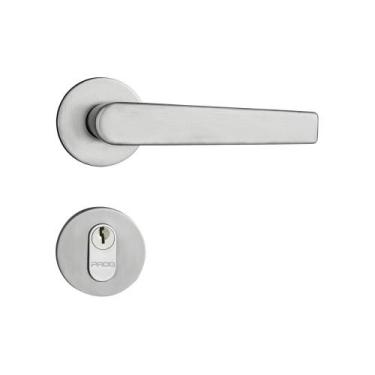Imagem de Fechadura Porta Pado Concept 40 mm Cromo Acetinado Roseta Redonda