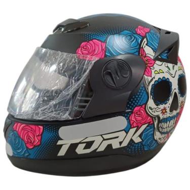 Imagem de Capacete Pro Tork Evolution G7 Mexican Skull Preto Fosco, Preto-Fosco,