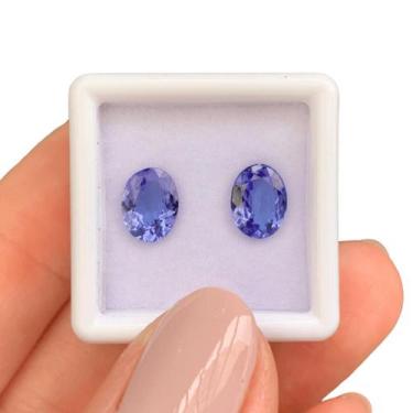 Imagem de Tanzanita Azul Oval Par 2,39ct - ENE2ESE
