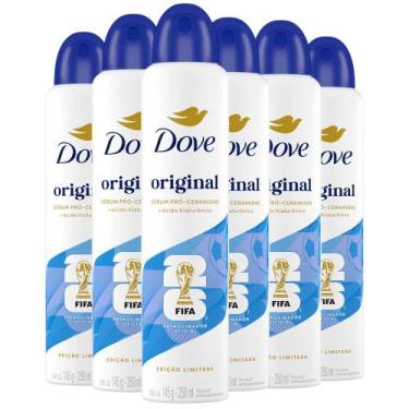 Imagem de Kit Desodorante Aerosol Dove Original 250ml - 6 Unidades