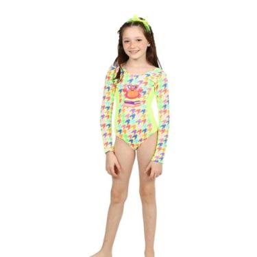 Imagem de Maiô body infantil siri kids maite amarelo 39176, Amarelo, 8