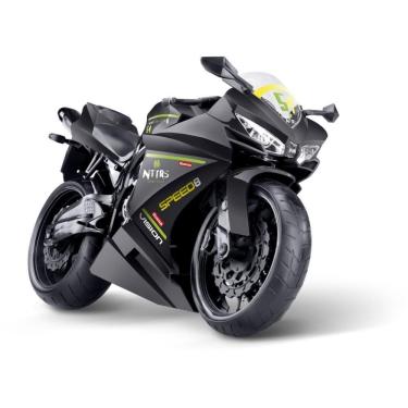 Imagem de Moto de Brinquedo Racing Motorcycle 34,5cm Faróis e Pneus Emborrachados Roma